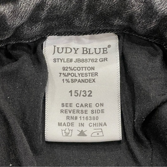 Just Blue Wide Leg Cropped Jeans Washed Grey Size 15/32 - Picture 9 of 14